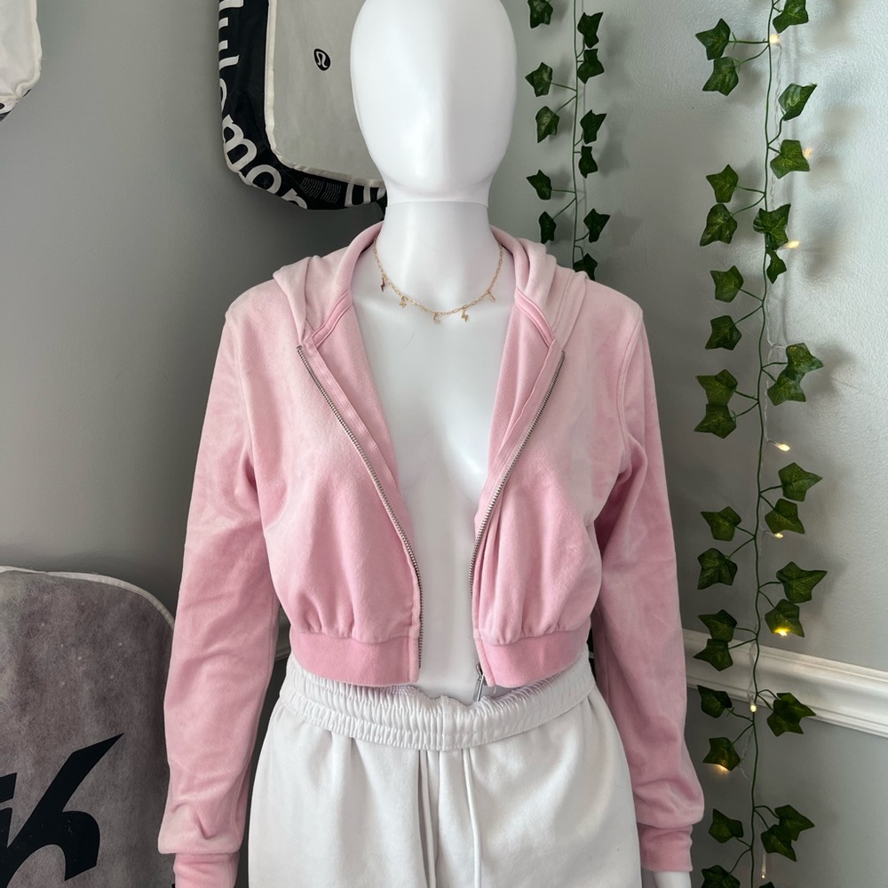 H&M Pink Velvet Jacket